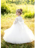 Ivory Fabulous Long Sleeves Flower Girl Dress Infant Dress